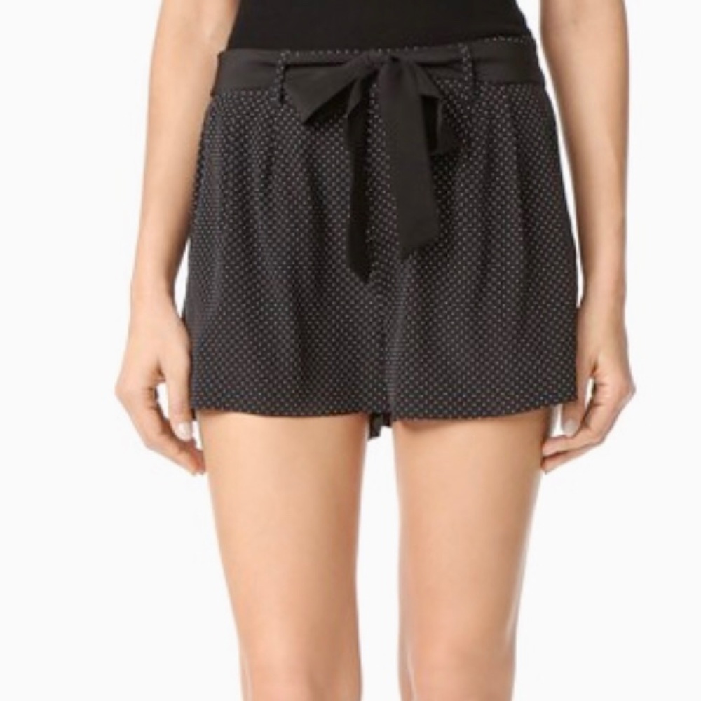 Joie Ezra Polka Dot Silk Shorts